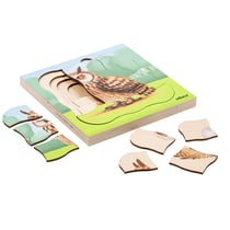 Dans la forêt - le hibou pousse – 31 pièces de puzzle - Educo