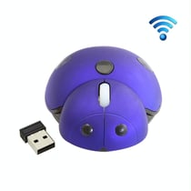 Souris Sans Fil Rouge 3000DPI Ergonomique Anti-Sueur 3 Boutons Bleu YONIS