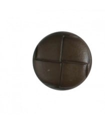 Carte de 2 boutons capitonnés noir 20mm - Distrifil Marron