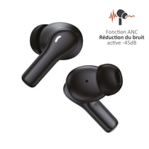 Écouteurs Bluetooth réduction bruit ANC -45dB, ENC -40dB et boitier de charge