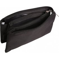 Trousse plate 3 compartiments 22 x 2 x 10 cm noir Clairefontaine