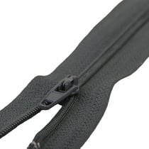 Fermeture fine à glissière non séparable polyester gris anthracite spirale 4mm