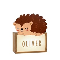 Lampe à poser personnalisable - Hérisson