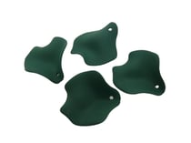 5 Pendentifs pétale de fleur acrylique - 28*24mm - Vert sapin