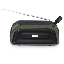 Enceinte Waterproof Bluetooth TWS Antichoc Autonomie 4h Appels Mains-Libres FM Noir + Vert YONIS