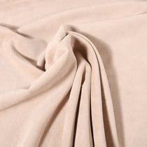 Tissu Velours milleraies uni Beige sable