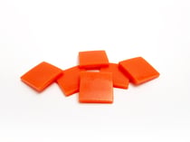 Carreaux mosaïque Orange Pixel art - Classique - Lot de 90