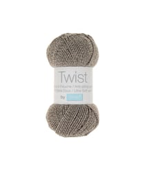 Pelote à tricoter TWIST - 100gr - Trimits 08 Marron/blanc