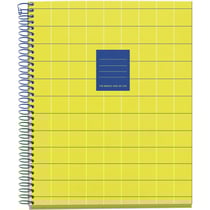 Cahier - A5 - Petits carreaux - Spirales - Couverture rigide - 100 feuilles - Miquelrius