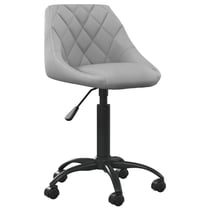 Chaise fauteuil siège de bureau informatique étude clairvelours gris 02_0024024