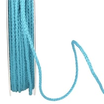Bobine 30m cordelière polyester 2mm turquoise