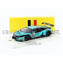 Voiture Miniature de Collection - SPARK - LAMBORGHINI Huracan GT3 - Spa 2016 - Échelle 1/43 - Blanc/Bleu