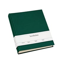 Semikolon 363980 Album photo Classic Large - 24,5 x 30,5 cm - 130 pages couleur crème, pour 260 photos - vert forêt