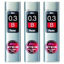 Mine de rechange Pentel - AIN STEIN C273 - 0,3 mm - Dureté B - Lot de 3 étuis de 15 mines