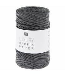 Bobine de fibre de papier Luxury Raffia Paper - 100gr - Rico Design 08 Noir