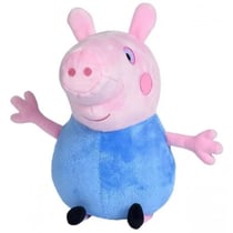 Grande peluche peppa pig : george 42 cm - peluche licence peppa le cochon