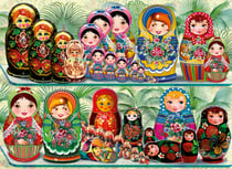 Puzzle 6000 pièces - Matryoshka Dolls - Bluebird Puzzle