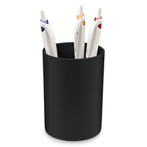 Pot à crayons Rangement stylos en plastique recyclé First GreenSpirit Noir - CEP
