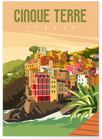 Affiche Cinque Terre | A3 : 29,7x42cm