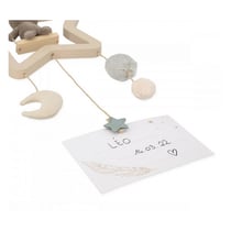 Mobile Personnalisable en Bois pour Bébé - Ours Étoilé