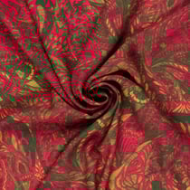 Tissu Crêpe de Viscose Luka sur fond Rose fuchsia