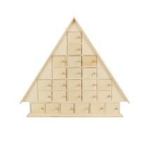 Maison de l'Avent DIY en bois 42,5x48x8 cm