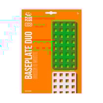 Jeu de construction PLUS PLUS - Bases de construction BIG - 2 Pcs blanche & verte - PP3287