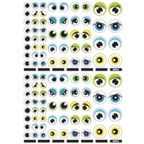 Apli Agipa - Gommettes autocollantes Yeux bleu/vert 312  pièces