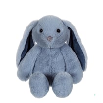 Peluche - Peluche Lapin Trendy Bunny Bleu Jeans - 28 cm