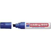 Marqueur permanent pointe biseautée - Edding - Bleu - edding 800