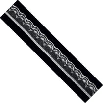 Graine Créative - Ruban dentelle vague Blanc 15 mm x 5 m