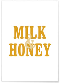 Affiche 'Milk Honey' | A3 : 29,7x42cm