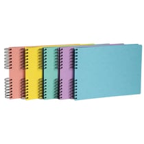 Album photos à spirales 50 pages noires - Format 32x22cm - AQUAREL - Couleurs assorties - x 6 - Exacompta