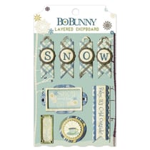 BoBunny - Forme prédécoupée chipboard Hiver