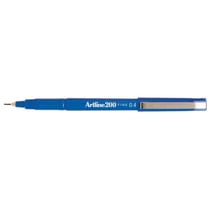 Lot de 12 stylos feutres permanents indélébiles - ARTLINE - Pointe 0,4 mm - Bleu