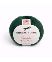 Pelote à tricoter laine et mohair CANTATE - Cheval blanc 131 Vert