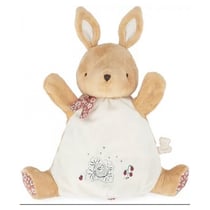 doudou marionnette petit lapin - Kaloo - Beige