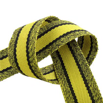 Bobine 15m sangle chinée 40mm Olive et Noir