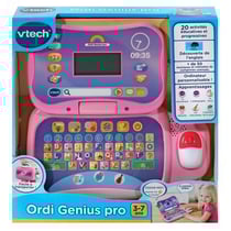 Vtech - Ordi Genius Pro Rose, Ordinateur Enfant Transportable