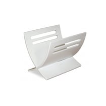 Porte journaux en bois Blanc peint - HomeStyle4U