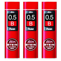 Mine de rechange - PENTEL AIN STEIN C275 - 0,5 mm - Dureté B - Lot de 3 étuis de 40 mines