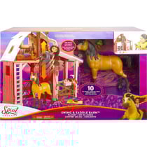 Coffret l'ecurie de spirit + cheval spirit + 10 accessoires - mattel