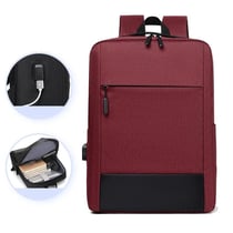 Sac À Dos Ordinateur Grande Capacité Imperméable Avec Port USB Confortable Violet 2 YONIS
