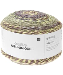 Pelote de laine à tricoter Creative Chic Unique - 200GR - Rico Design 18 Multicolore Joy
