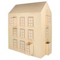 Calendrier de l'Avent maison DIY en BOIS - 28x36x16 cm - Artemio