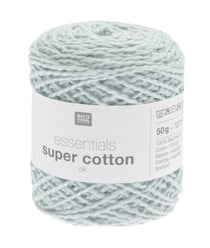 Coton à tricoter ou crocheter Essentials Super Cotton DK - Rico Design 19 Vert Menthe