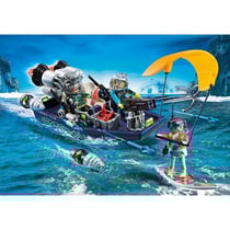Playmobil top agents 70006 bateau avec harpon s.h.a.r.k team