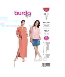 Patron Burda 5894 - Longue robe du 34 au 44 (FR) taille n°FR 34-44