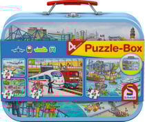 Puzzle 26 pièces - 4 Puzzles - Coffret Moyens de Transport - Schmidt Spiele