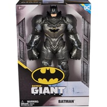 Figurine batman deluxe 30 cm articulé veste grise - série géante - personnage dc comics - spin master